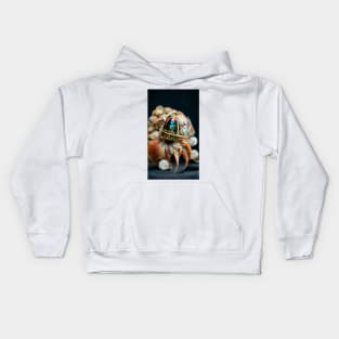 Hermit Crab Bejewelled 02 Kids Hoodie